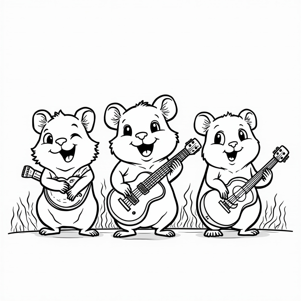 Hamster Coloring Pages - Page 5