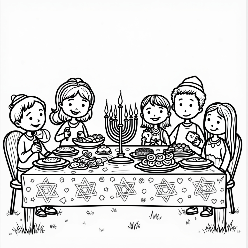 Hanukkah Coloring Pages - Page 2