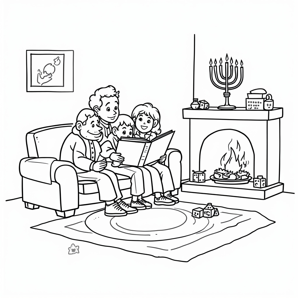 Hanukkah Coloring Pages - Page 3