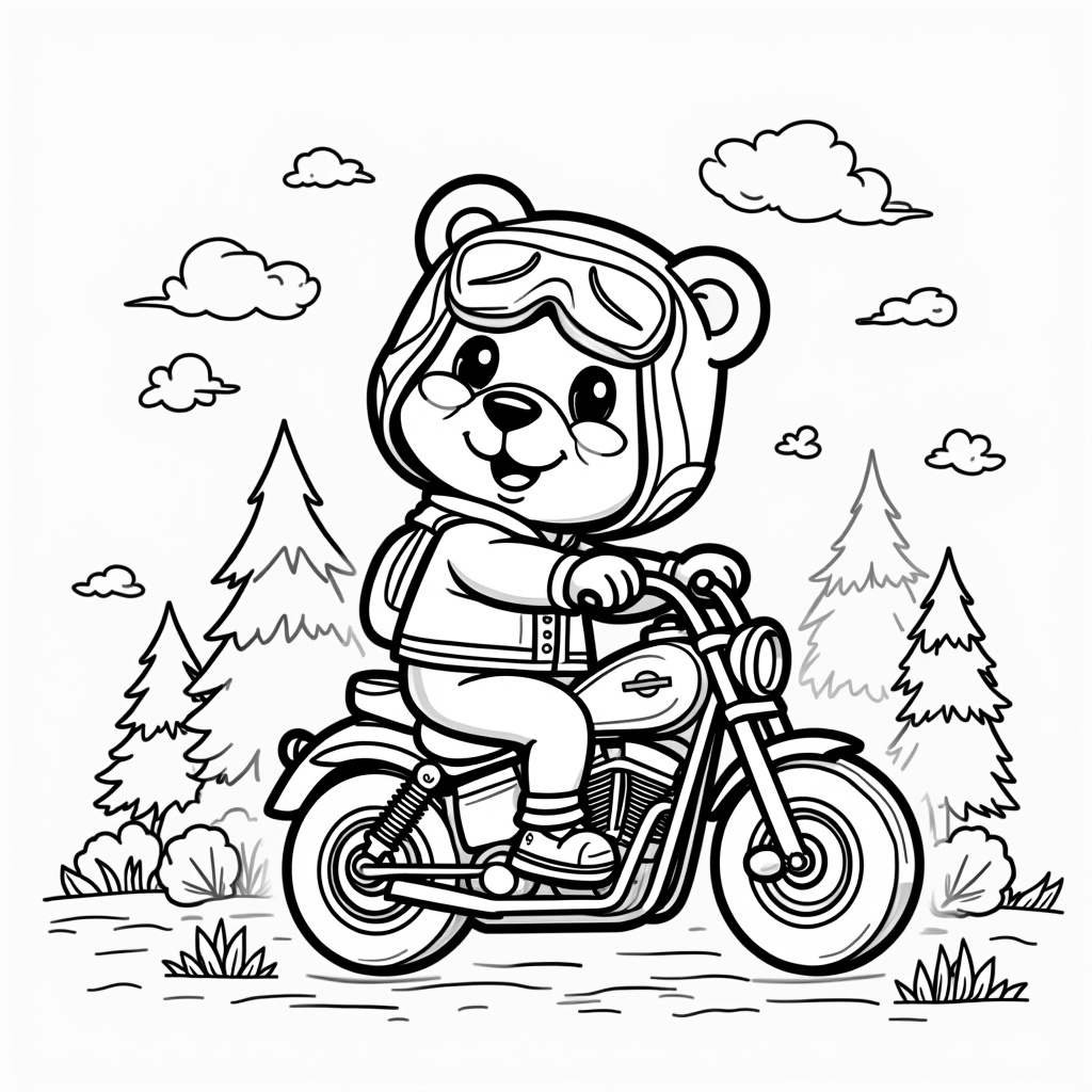 Harley Davidson Coloring Pages - Page 2