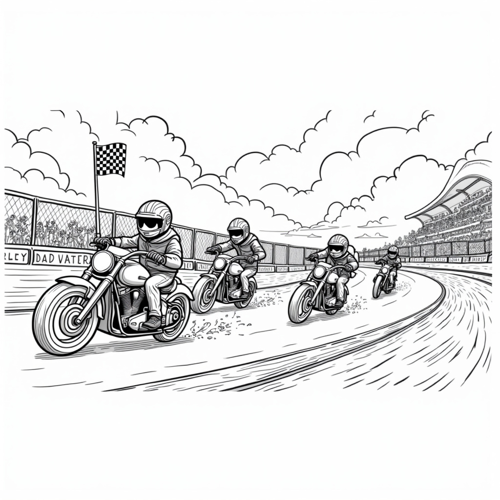 Harley Davidson Coloring Pages - Page 3