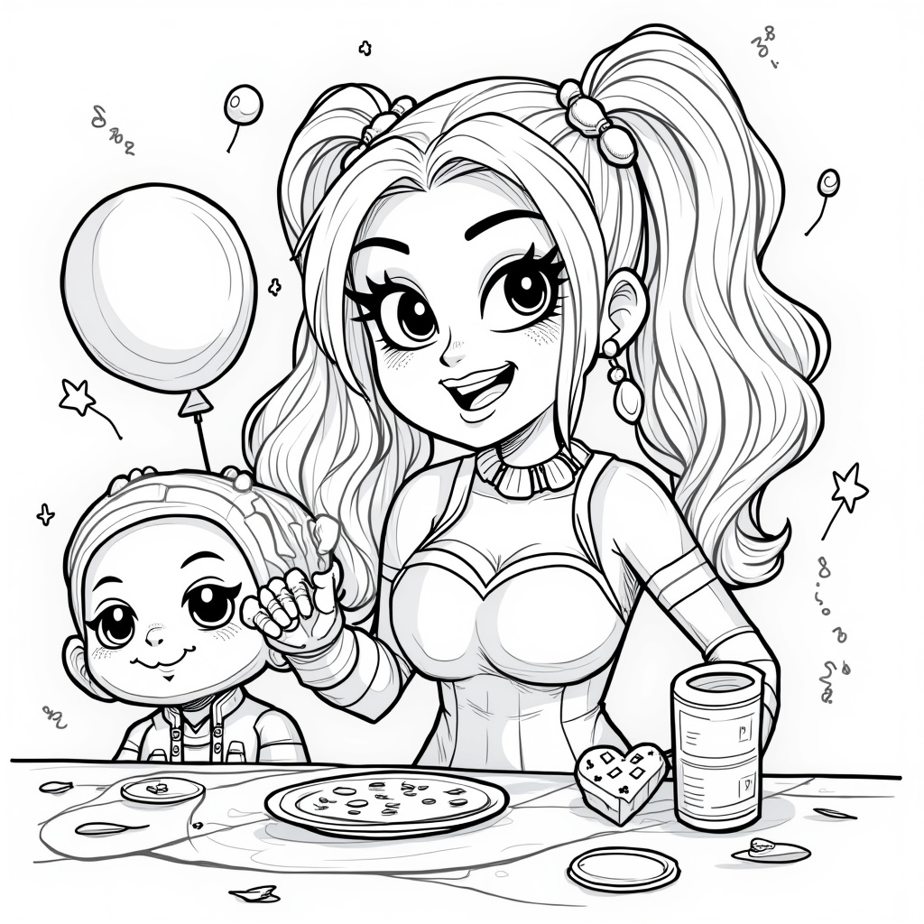 Harley Quinn Coloring Pages - Page 2