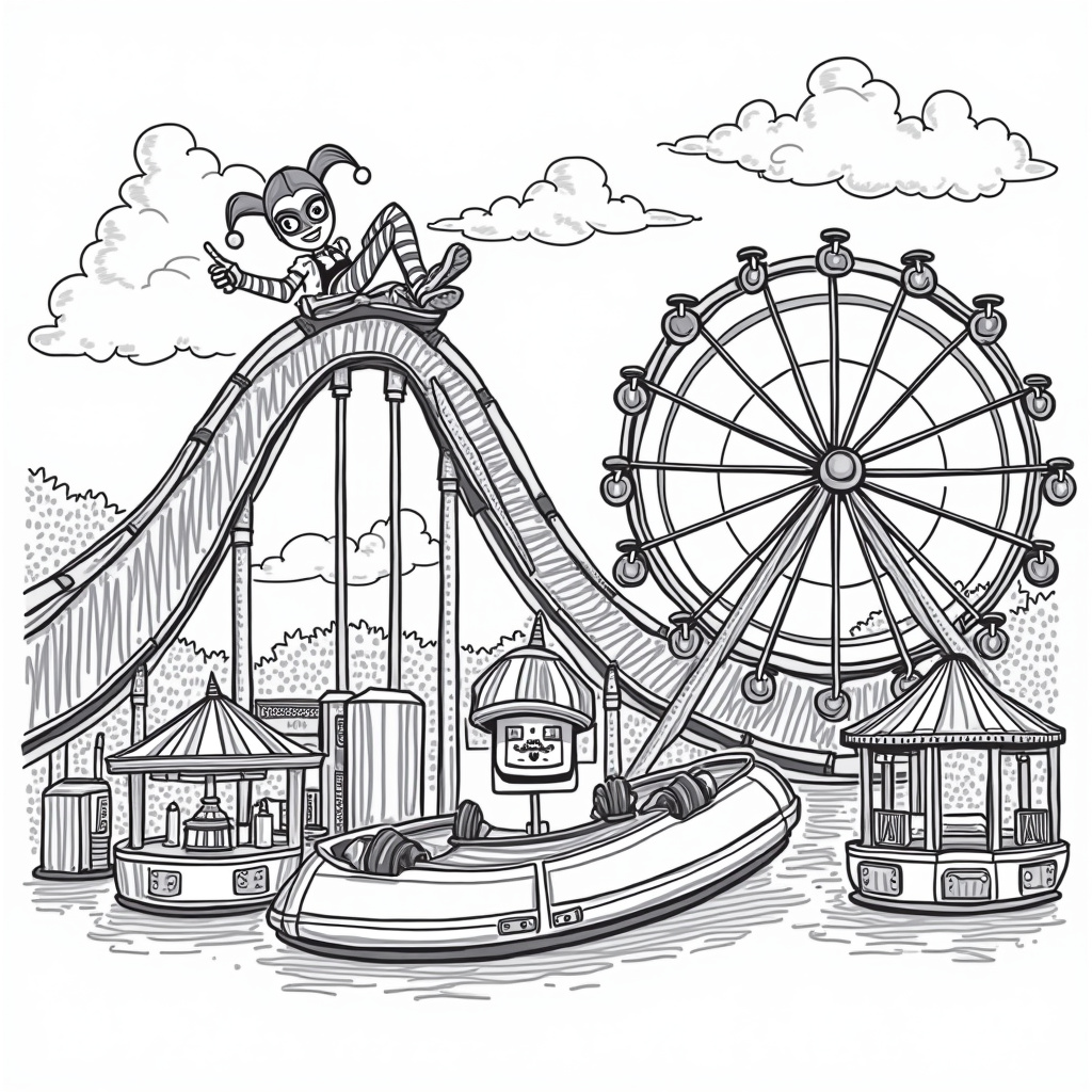 Harley Quinn Coloring Pages - Page 3
