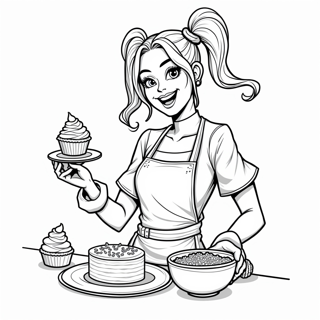 Harley Quinn Coloring Pages - Page 4