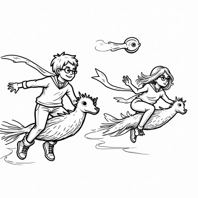 Harry Potter Coloring Pages - Page 1