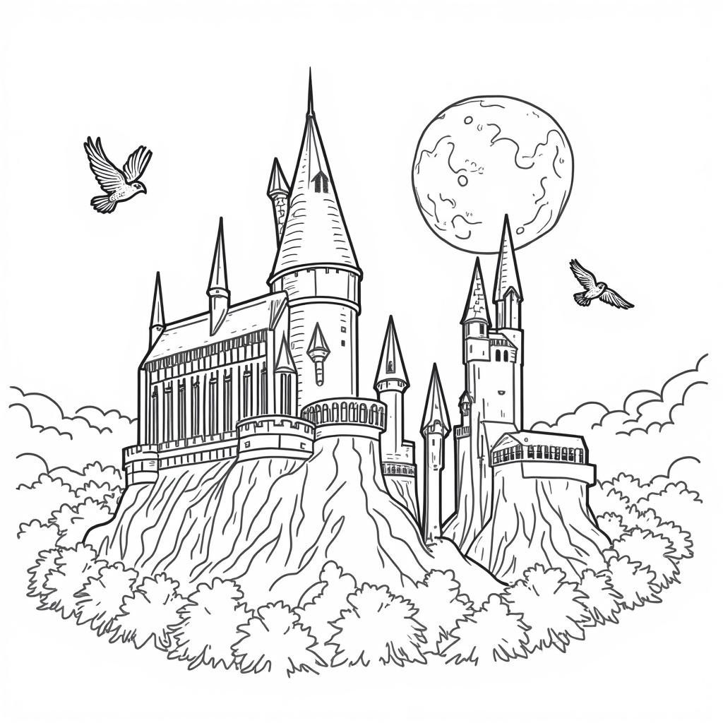 Harry Potter Coloring Pages - Page 2