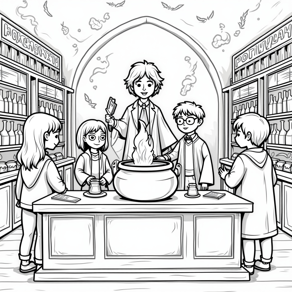 Harry Potter Coloring Pages - Page 3