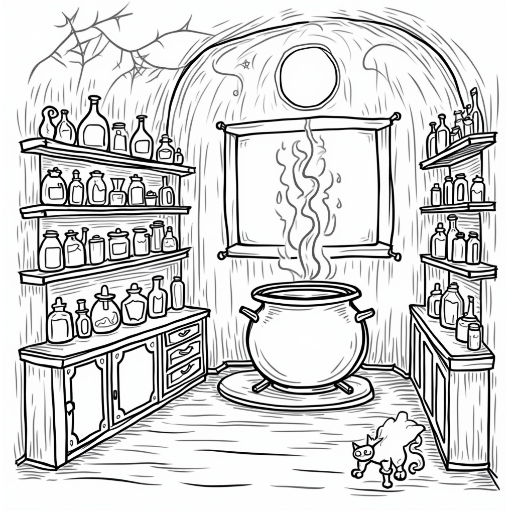 Haunted House Coloring Pages - Page 2