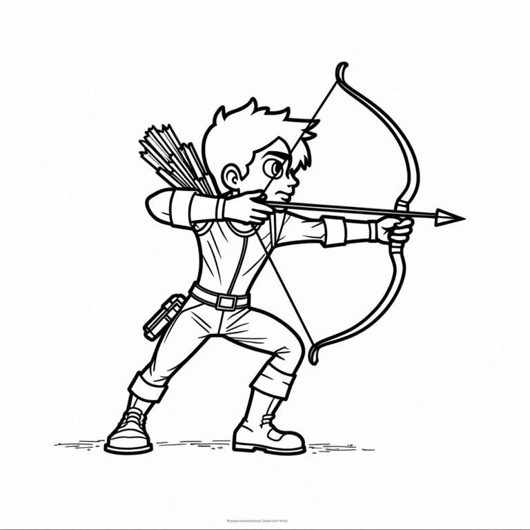 Hawkeye Coloring Pages - Page 1