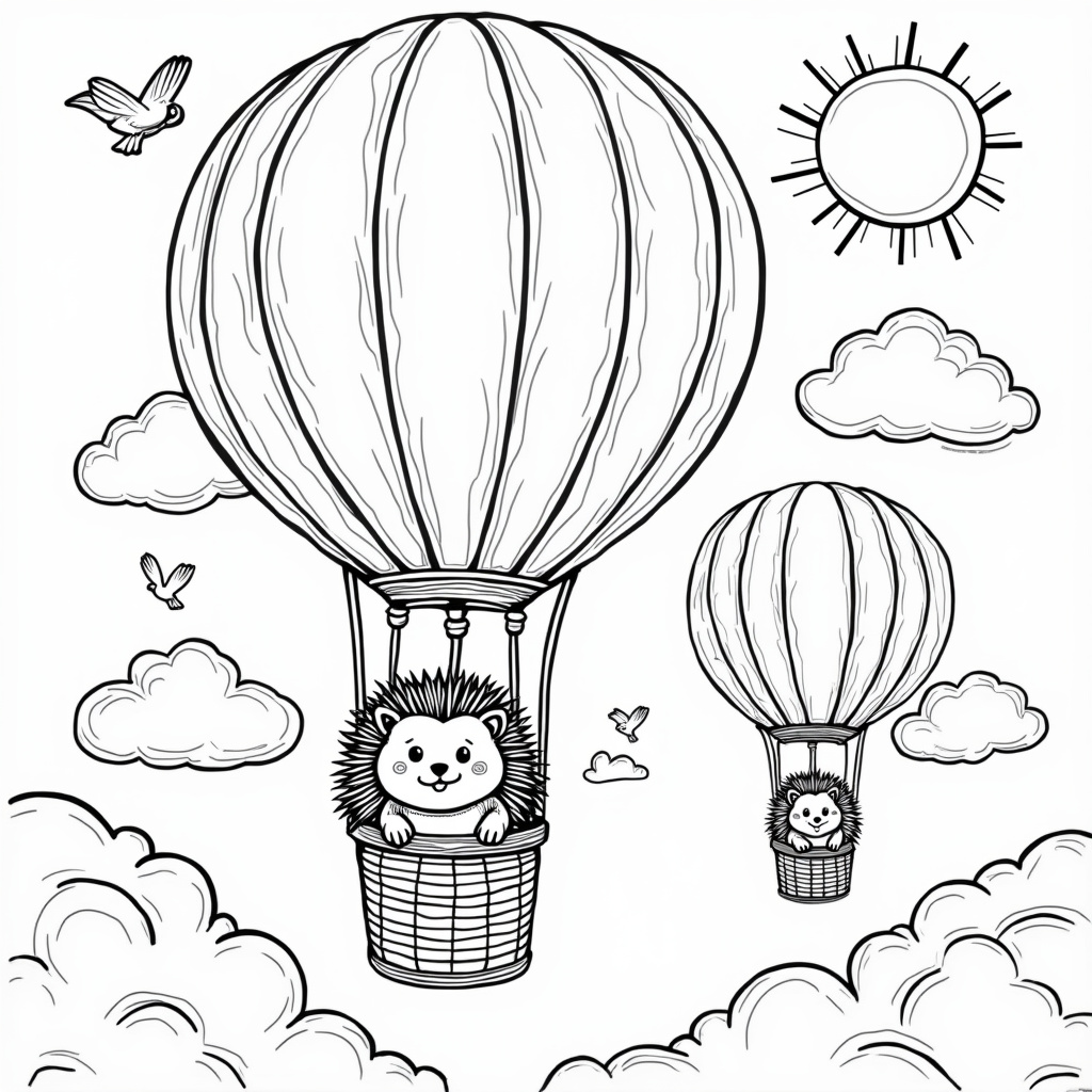 Hedgehog Coloring Pages - Page 2