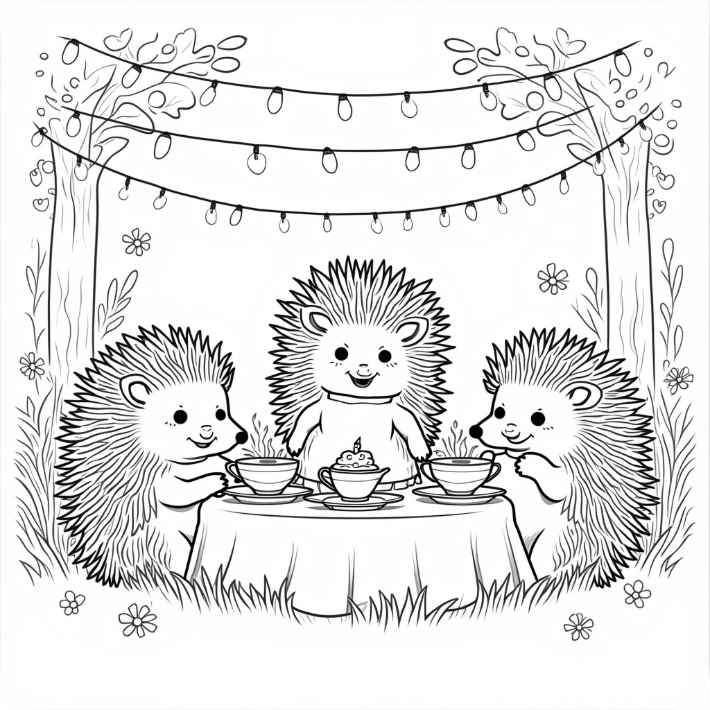 Hedgehog Coloring Pages - Page 3
