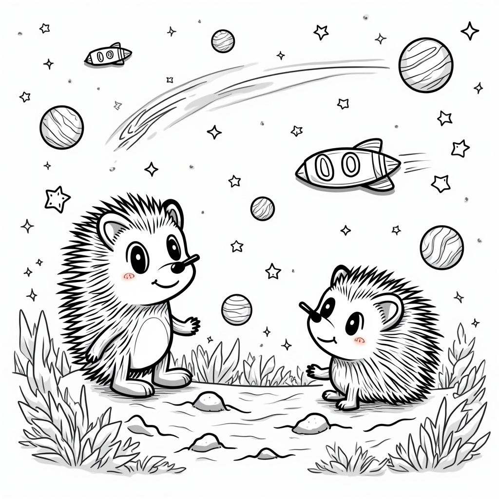 Hedgehog Coloring Pages - Page 5