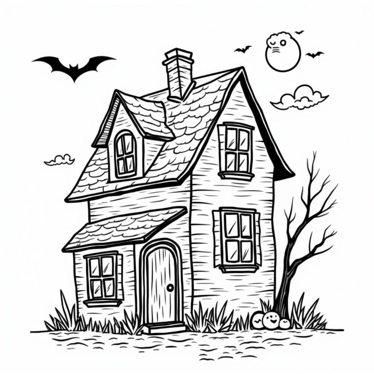 Horror Coloring Pages - Page 1