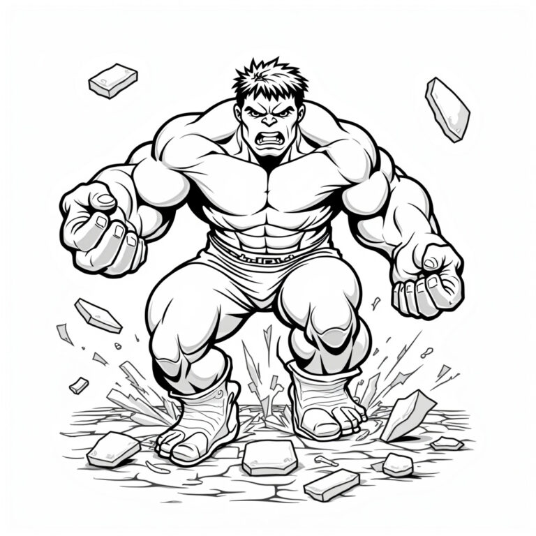 Hulk Coloring Pages - Page 1
