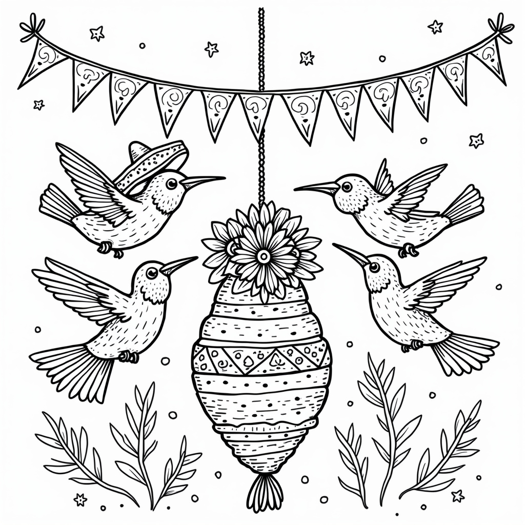 Hummingbird Coloring Pages - Page 2