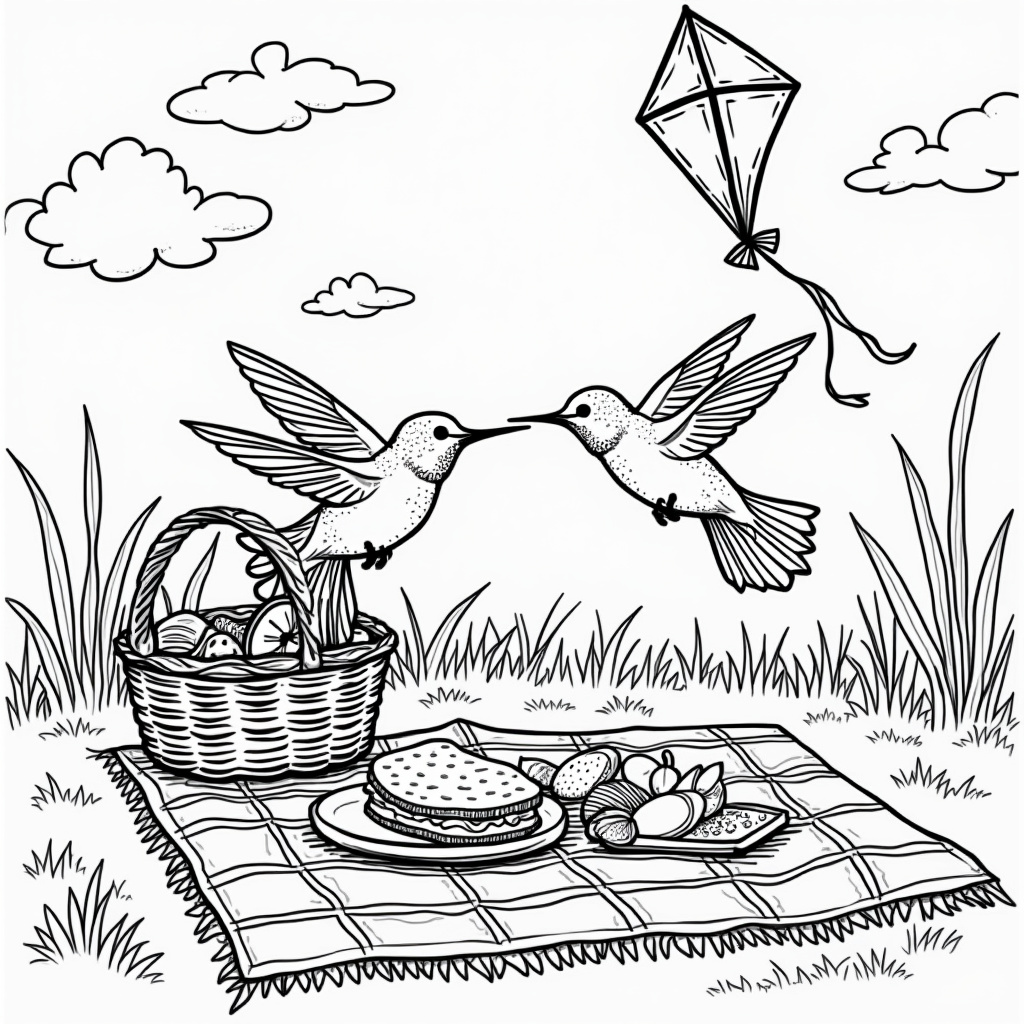 Hummingbird Coloring Pages - Page 4