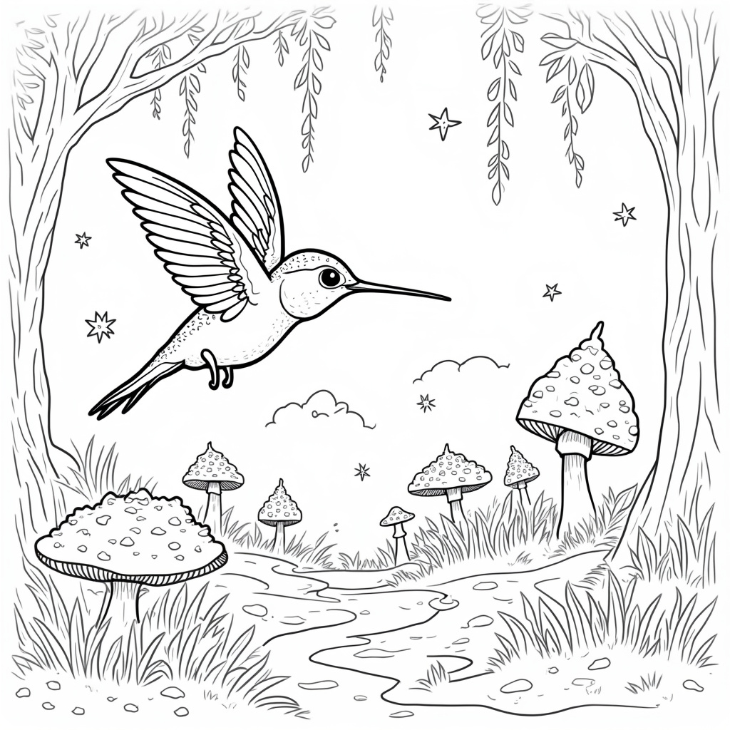 Hummingbird Coloring Pages - Page 5