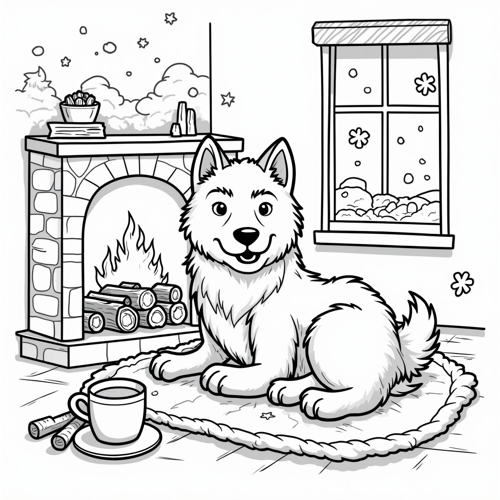 Husky Coloring Pages - Page 4