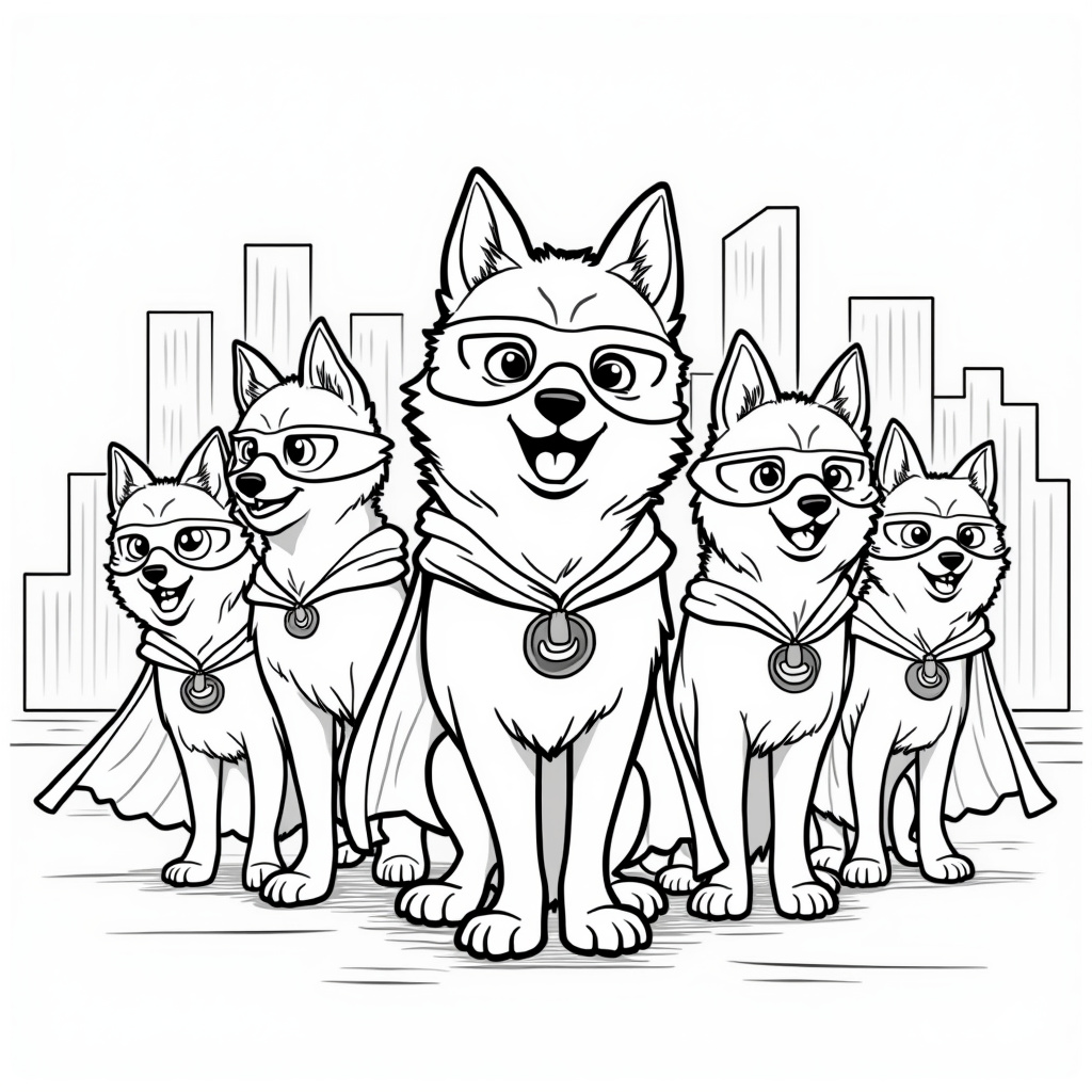 Husky Coloring Pages - Page 5