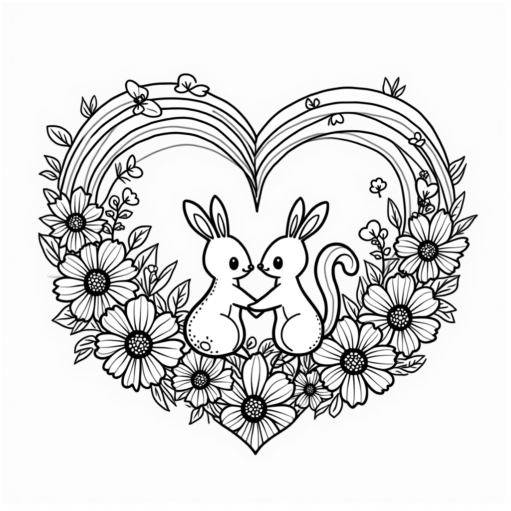 I Love You Coloring Pages - Page 2