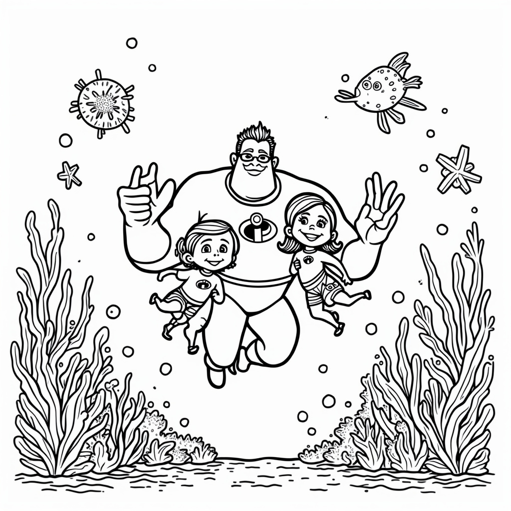 Incredibles Coloring Pages - Page 5