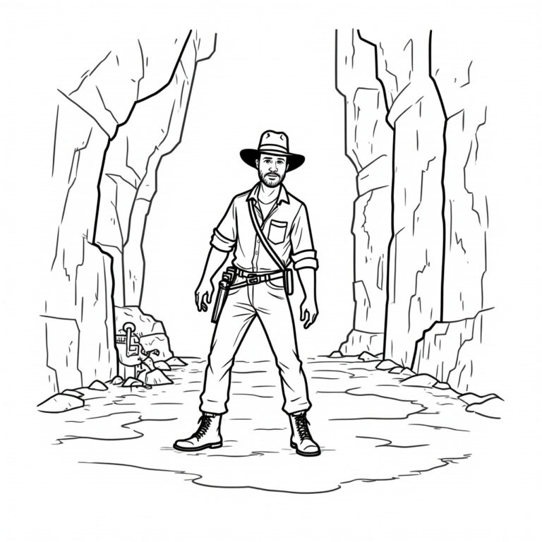 Indiana Jones Coloring Pages - Page 1