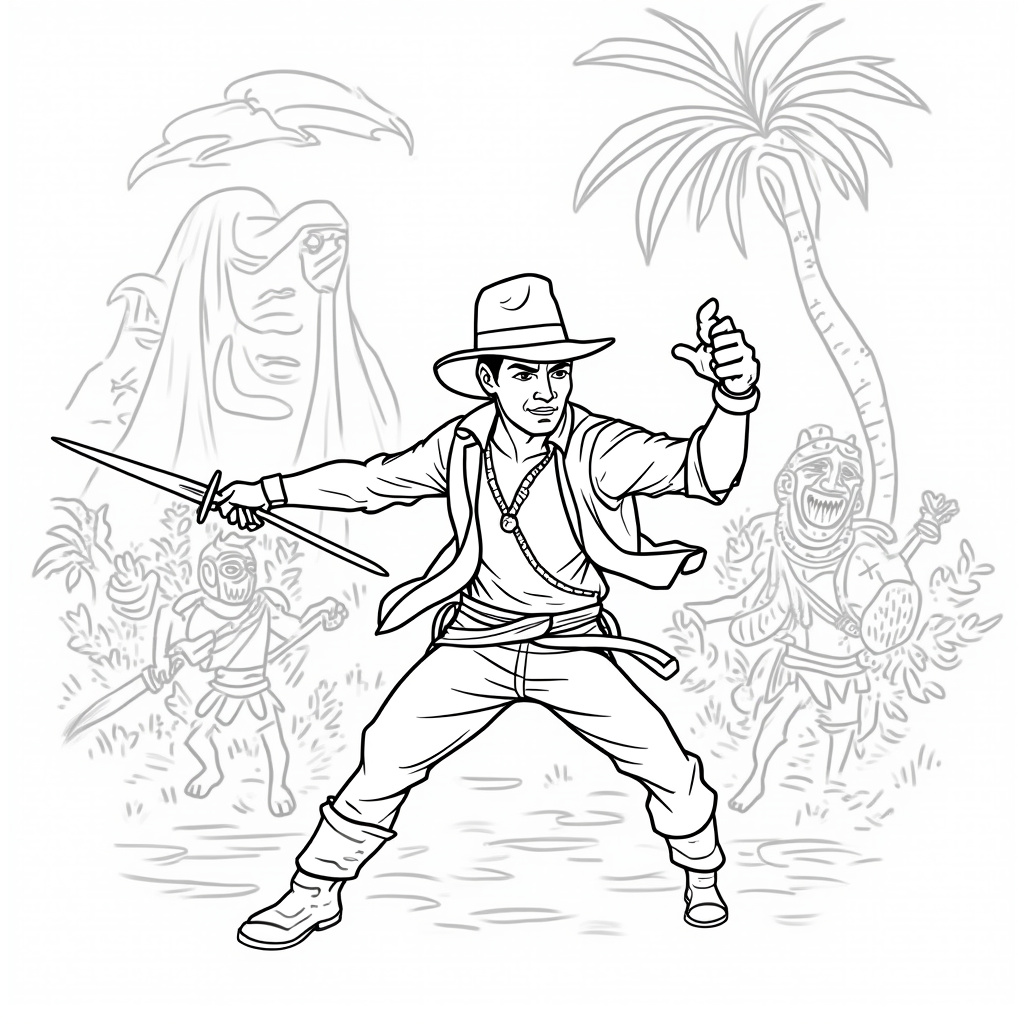 Indiana Jones Coloring Pages - Page 5