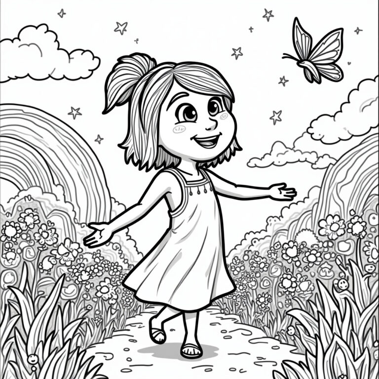 Inside Out Coloring Pages - Page 1