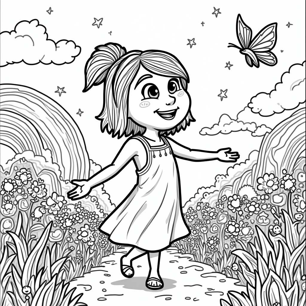 Inside Out Coloring Pages - Page 1