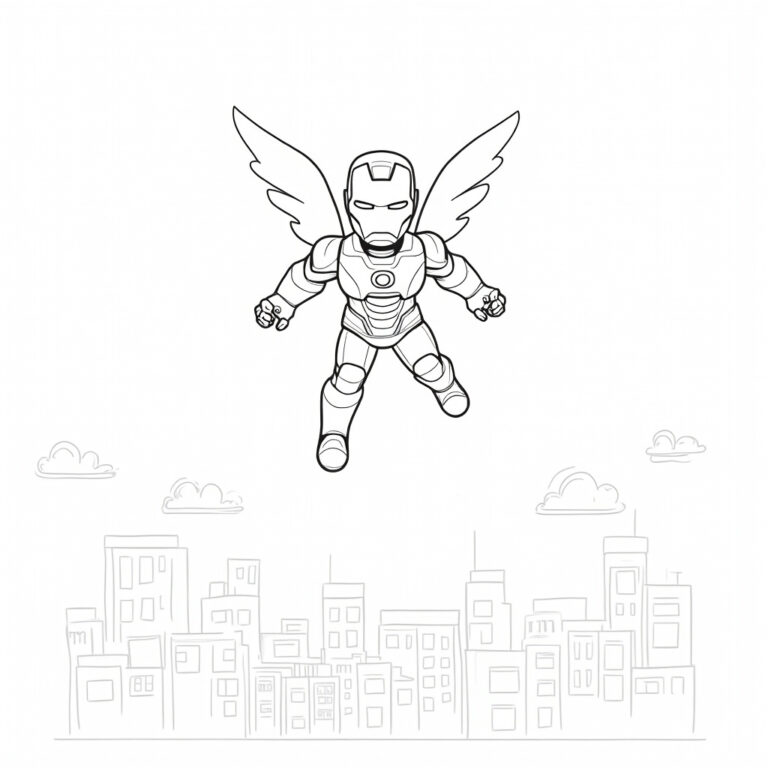 Iron Man Coloring Pages - Page 1