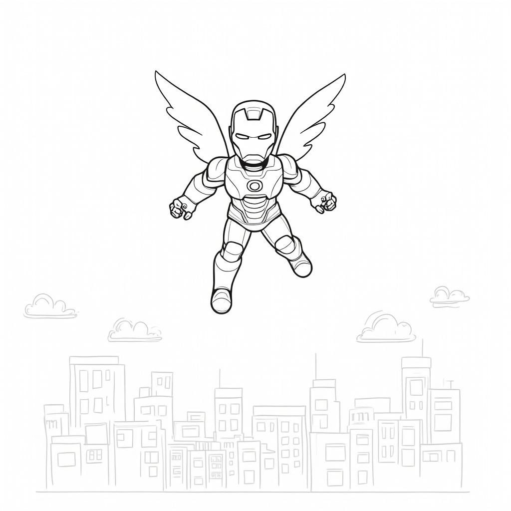 Iron Man Coloring Pages - Page 1