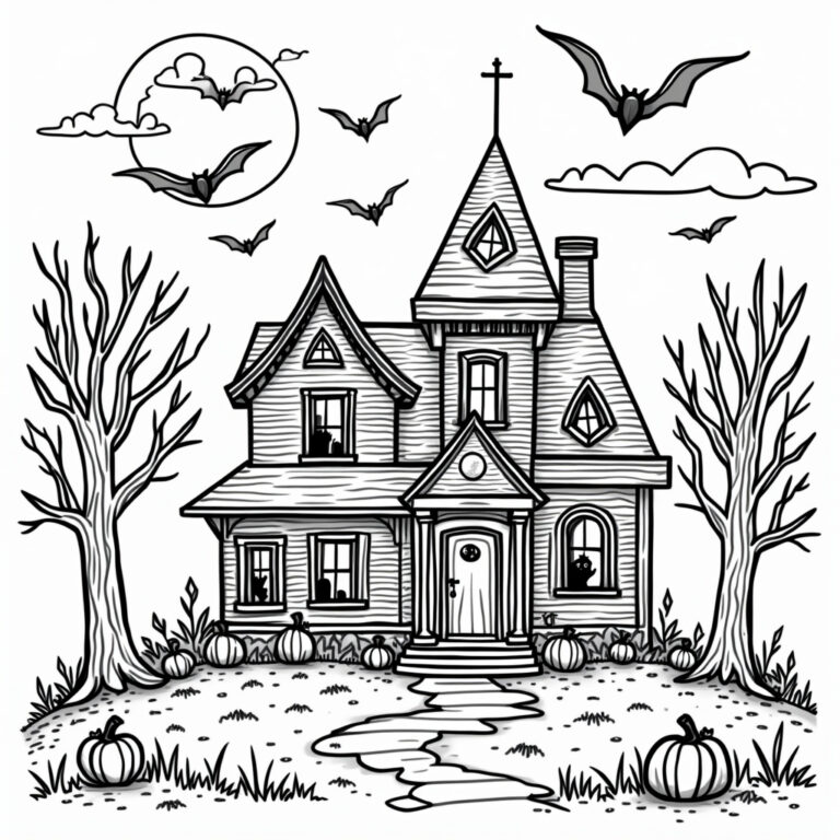 Jack-O-Lantern Coloring Pages - Page 1