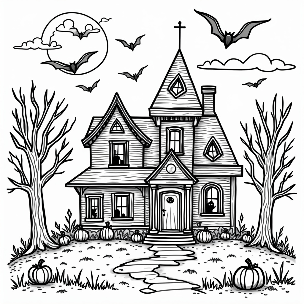 Jack-O-Lantern Coloring Pages - Page 1