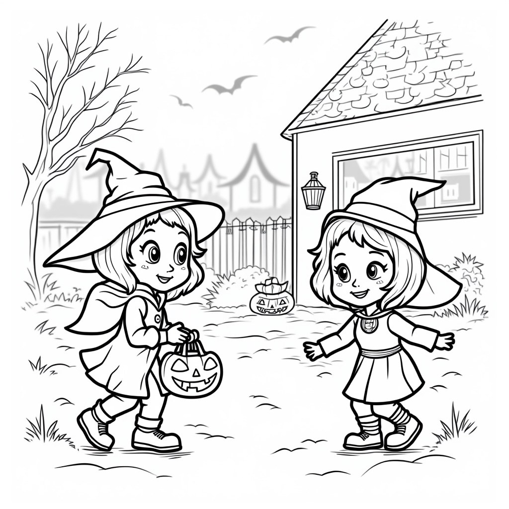 Jack-O-Lantern Coloring Pages - Page 2