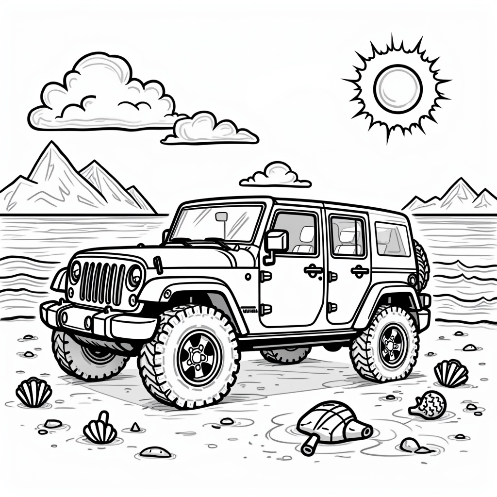 Jeep Coloring Pages - Page 2