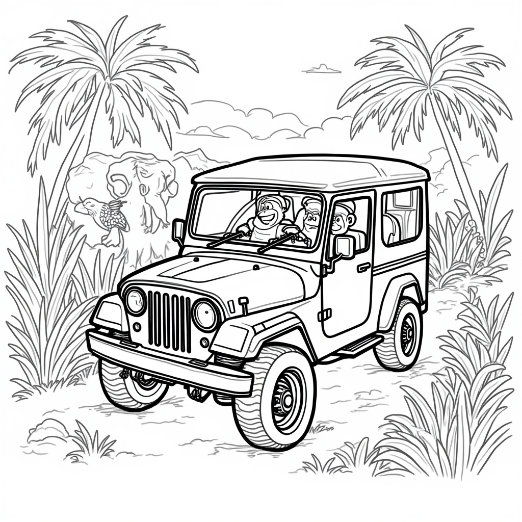 Jeep Coloring Pages - Page 3