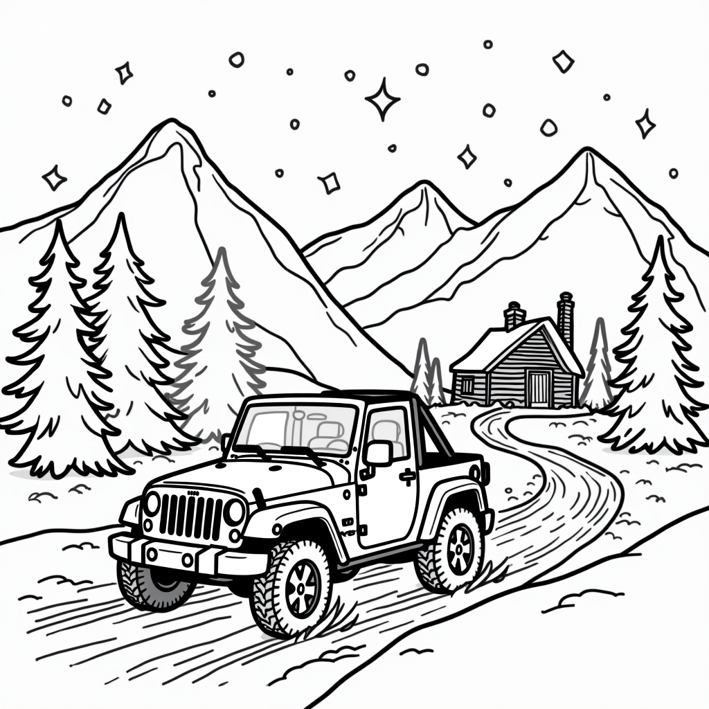 Jeep Coloring Pages - Page 4
