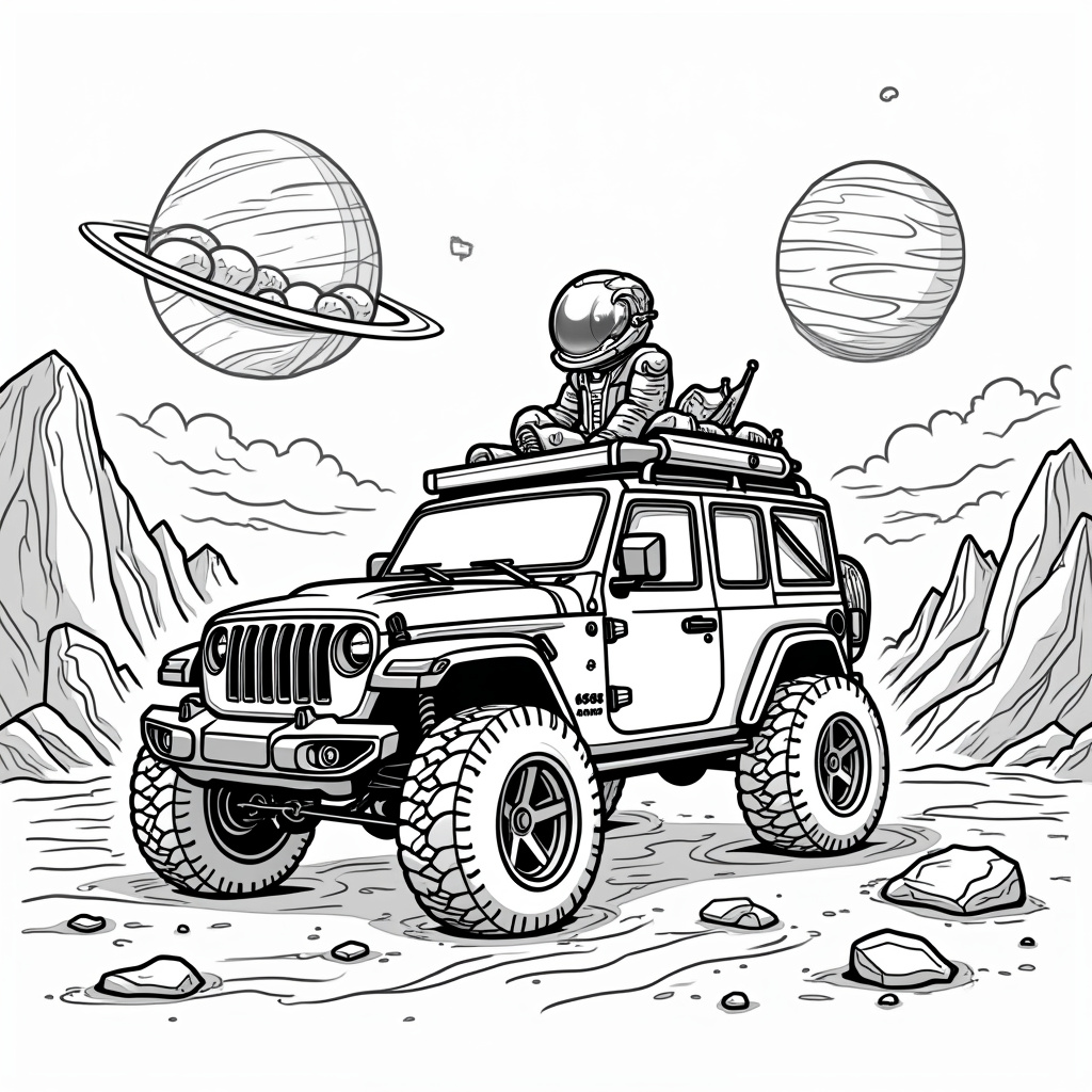 Jeep Coloring Pages - Page 5