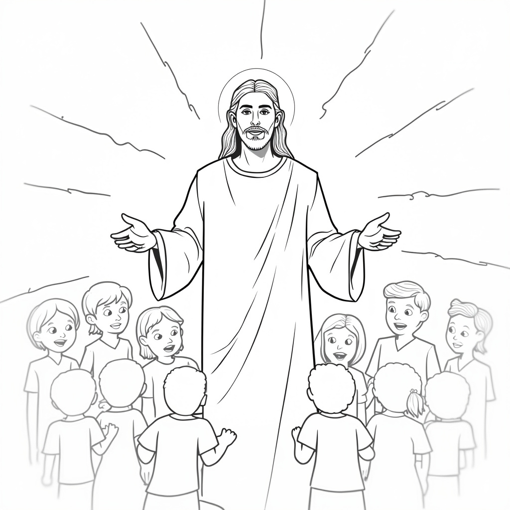 Jesus Coloring Pages - Page 4