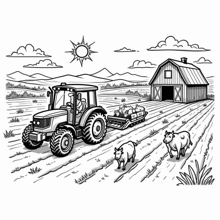 John Deere Coloring Pages - Page 1