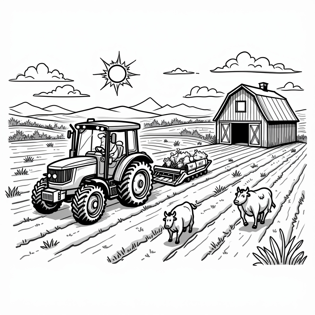 John Deere Coloring Pages - Page 1