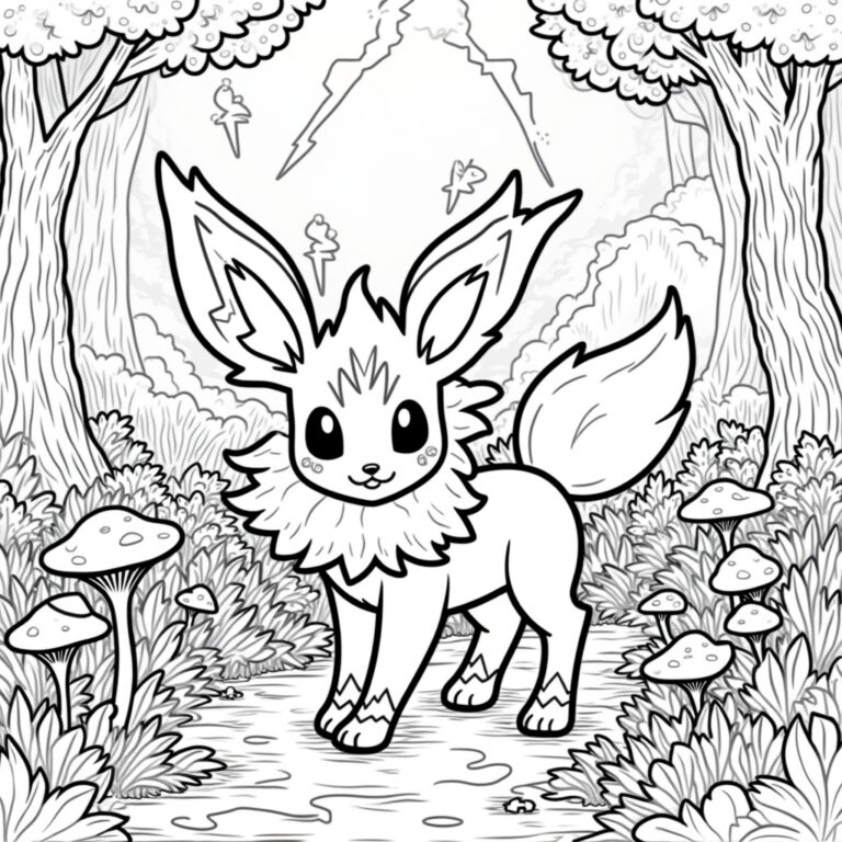 Jolteon Coloring Pages - Page 1