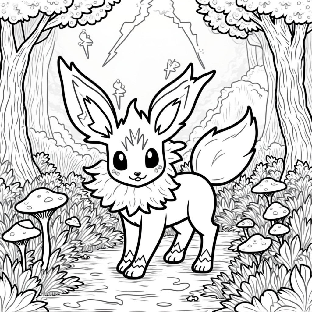Jolteon Coloring Pages - Page 1