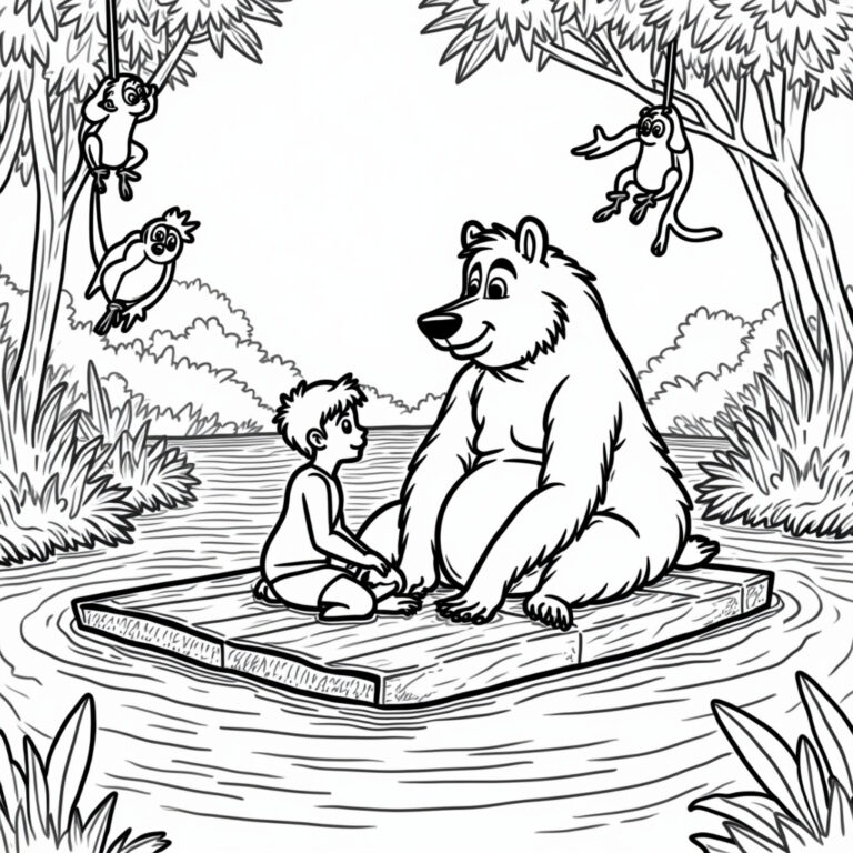 Jungle Book Coloring Pages - Page 1
