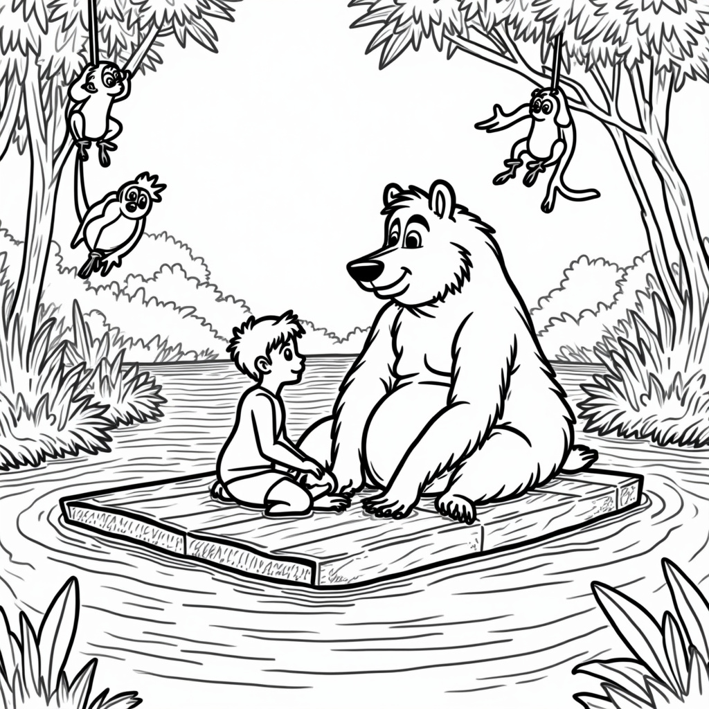 Jungle Book Coloring Pages - Page 1