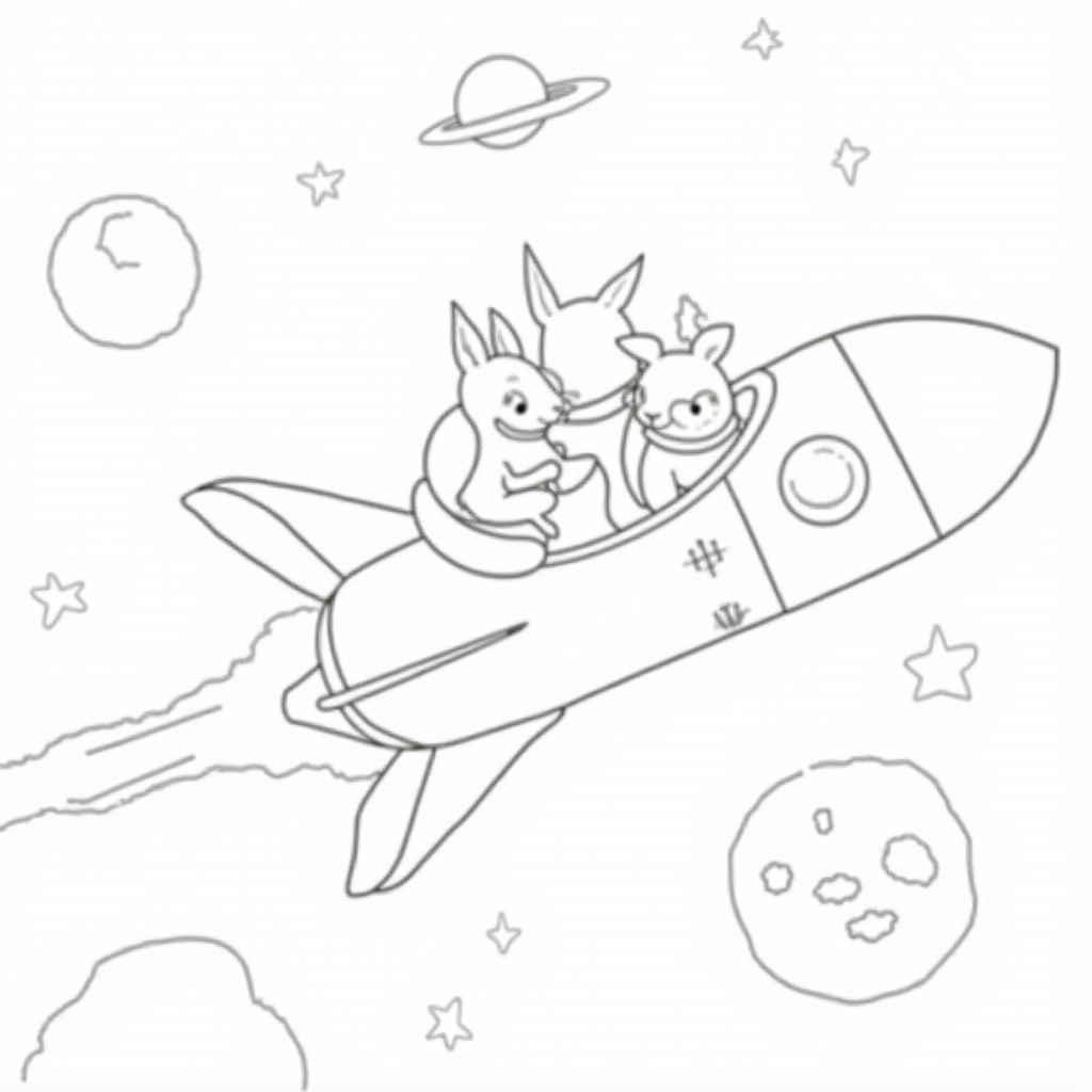 Kangaroo Coloring Pages - Page 3