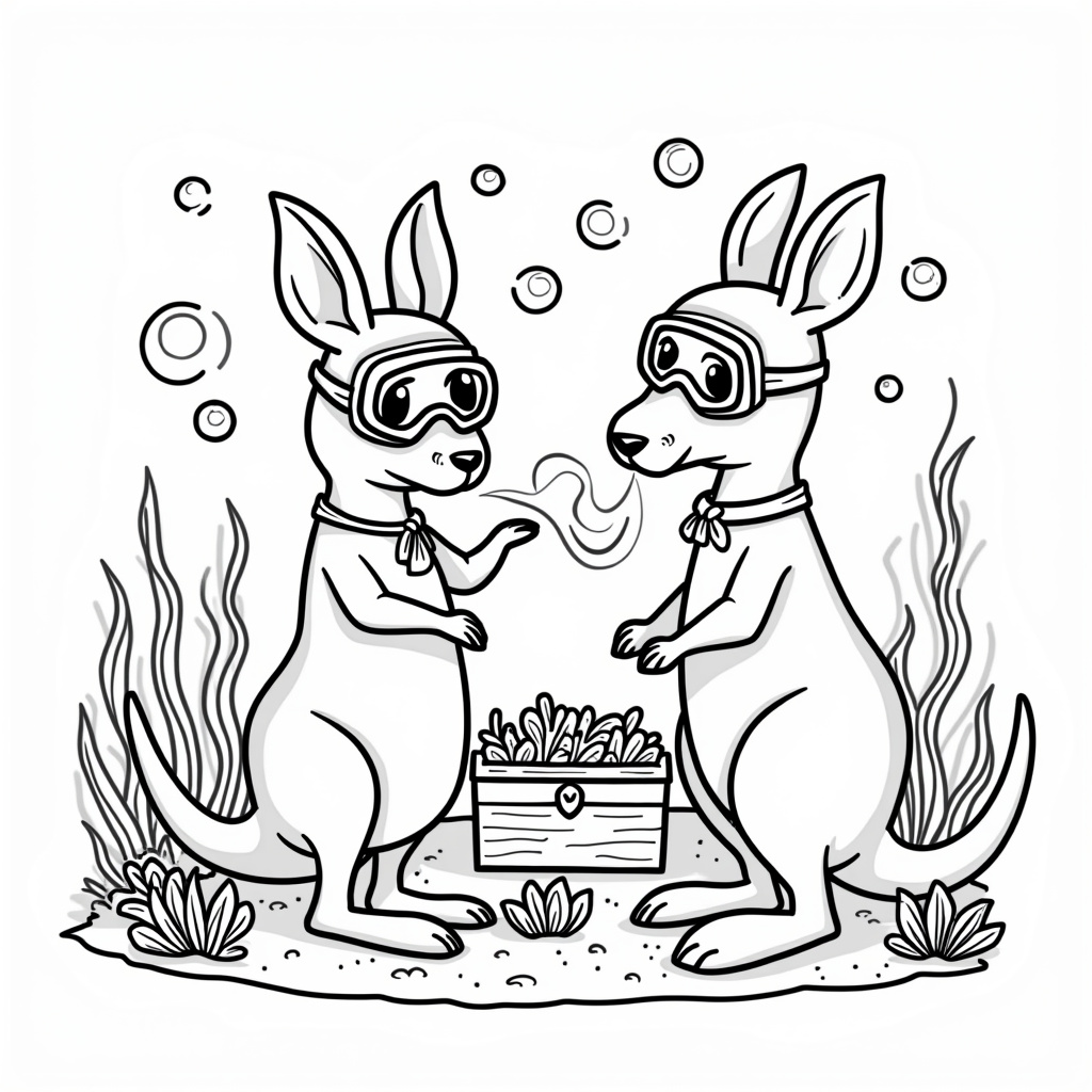 Kangaroo Coloring Pages - Page 4
