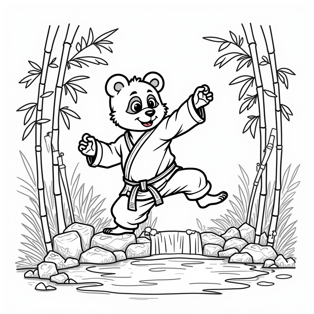 Karate Coloring Pages - Page 1