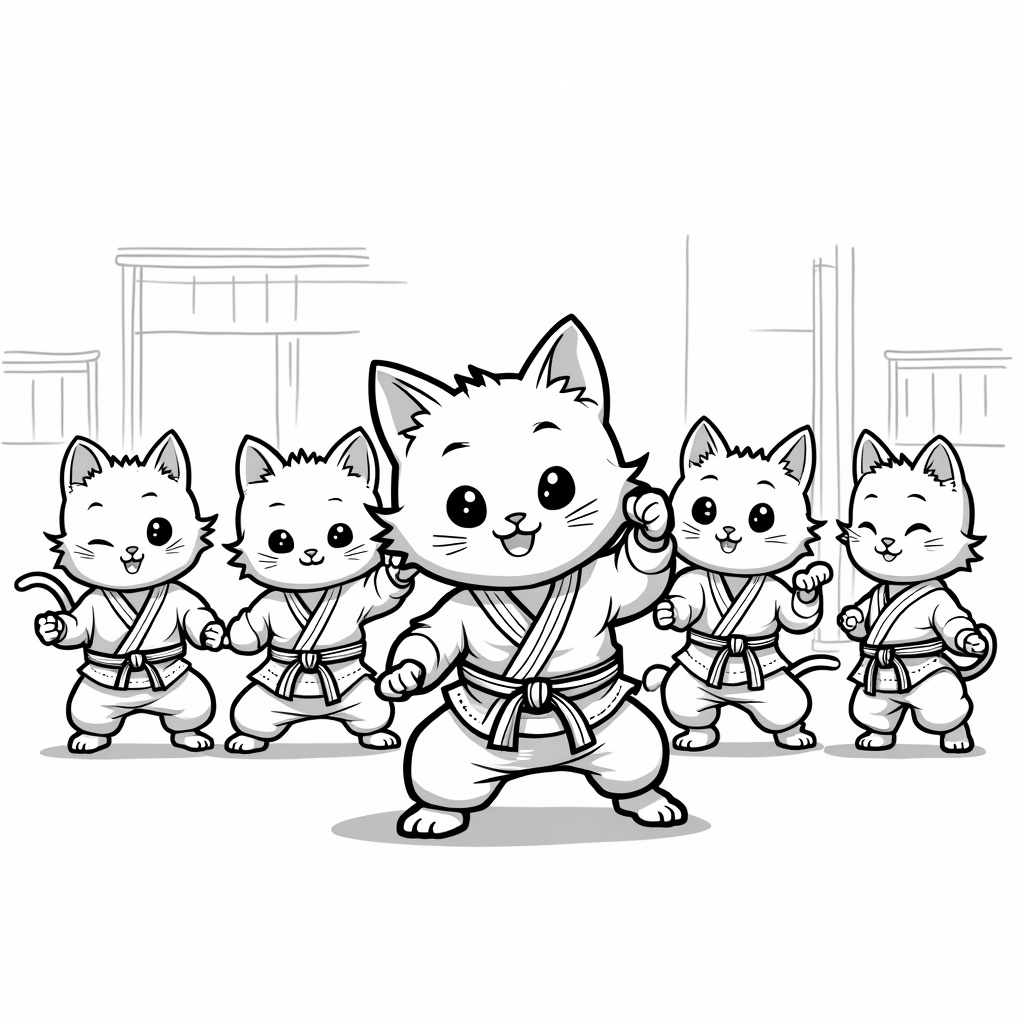 Karate Coloring Pages - Page 2