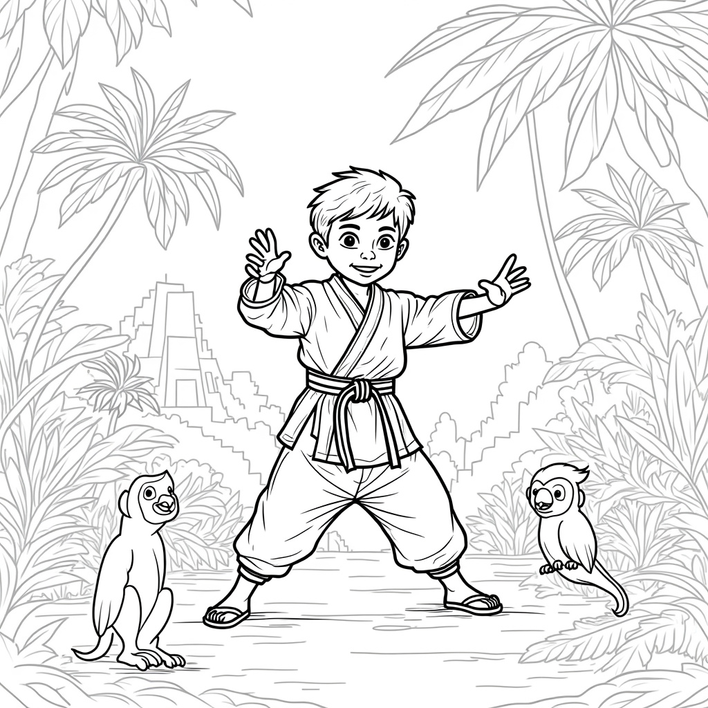 Karate Coloring Pages - Page 3